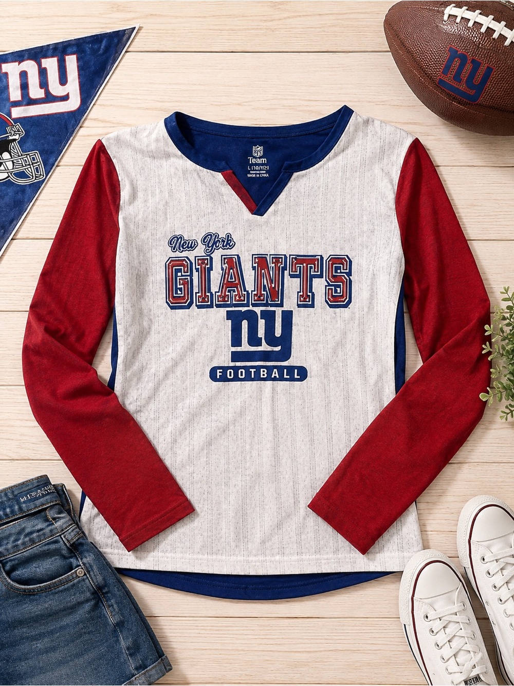 Girls New York Giants Team Apparel Girls Size L 10/12